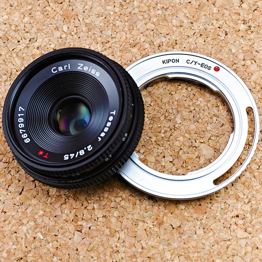 カメラ レンズ(単焦点) 美品CONTAX (CY マウント) Zeiss 45mm パンケーキ f2.8 - library 