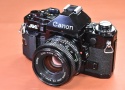 Canon A-1 NEW FD 50/1.8付 【パームグリップ付 シャッター鳴きなし】
