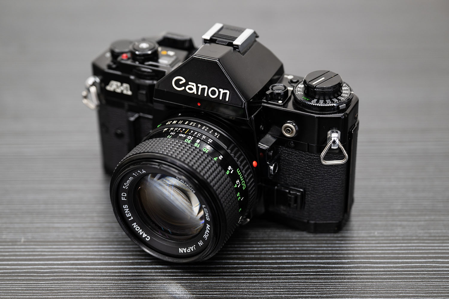 ジャンク品】【希少】Canon A1 レンズ + モータードライブ付き