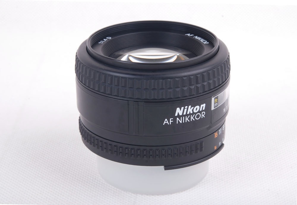 【新同品】Nikon/ニコン AF Nikkor 50/1.4 D ブラック レンズ ケース付き