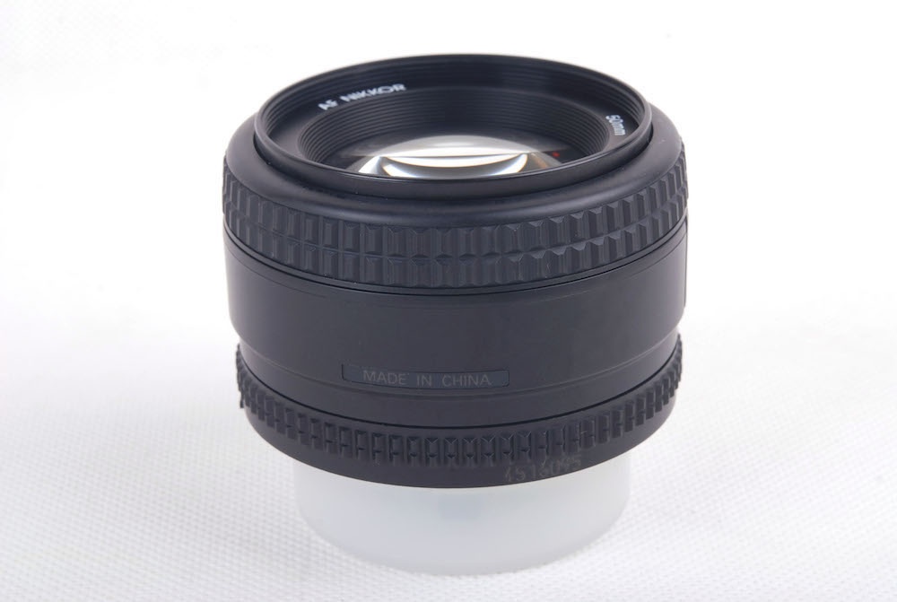 【新同品】Nikon/ニコン AF Nikkor 50/1.4 D ブラック レンズ ケース付き