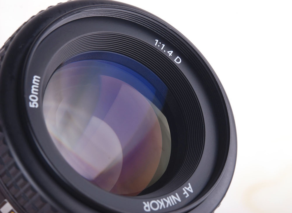 【新同品】Nikon/ニコン AF Nikkor 50/1.4 D ブラック レンズ ケース付き