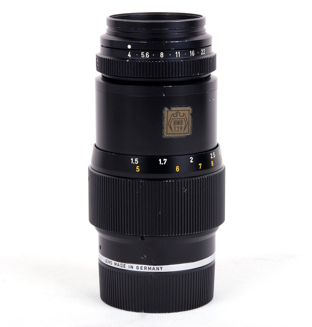 【美品】Leica/ライカ Tele-Elmar/テレエルマー M 135/4 BWB139 Bundeseigentum Military for M4 軍用