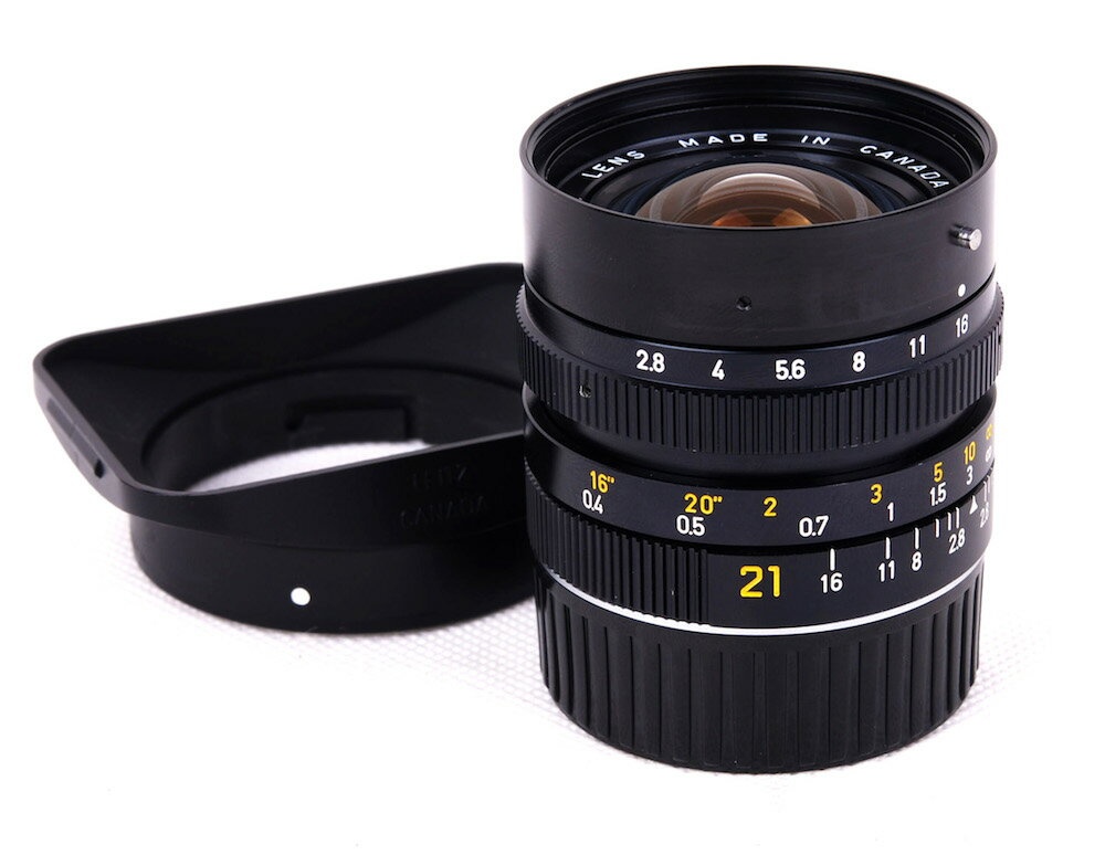 【新同試作品】Leica/ライカ Elmarit-M 21/2.8 E49タイプレンズ 原産フード付