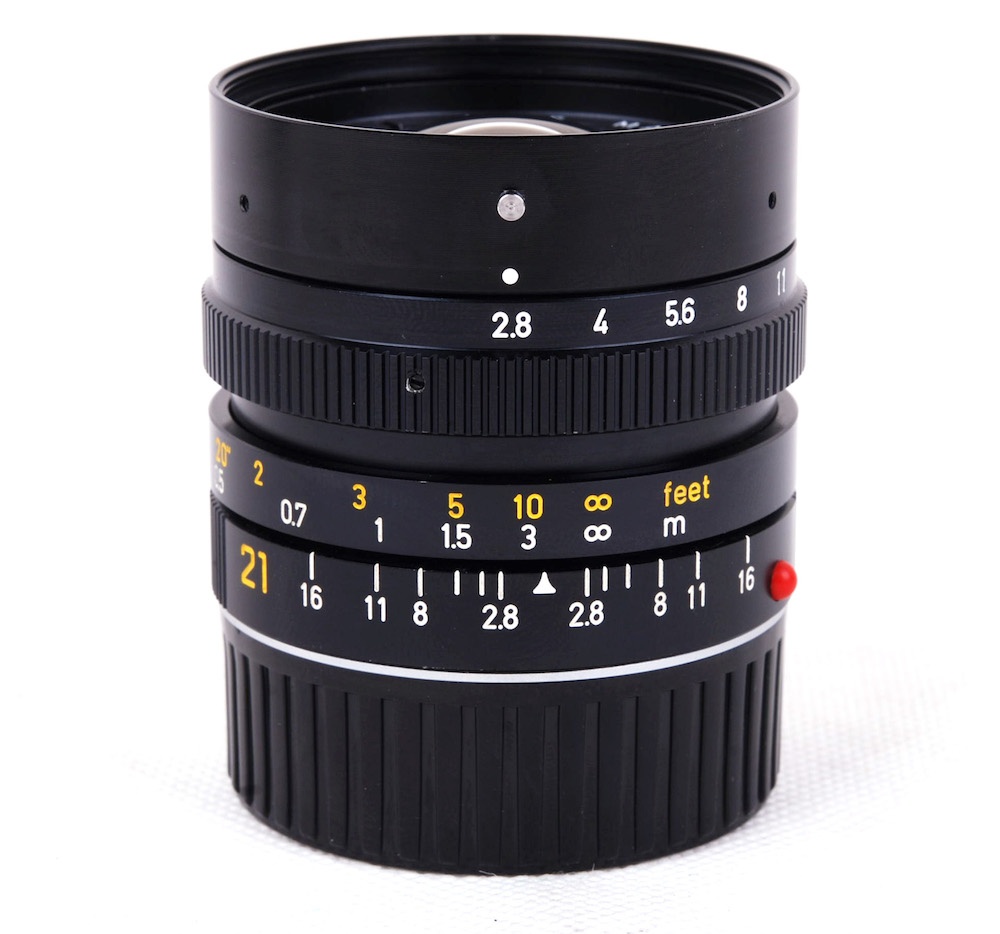 【新同試作品】Leica/ライカ Elmarit-M 21/2.8 E49タイプレンズ 原産フード付