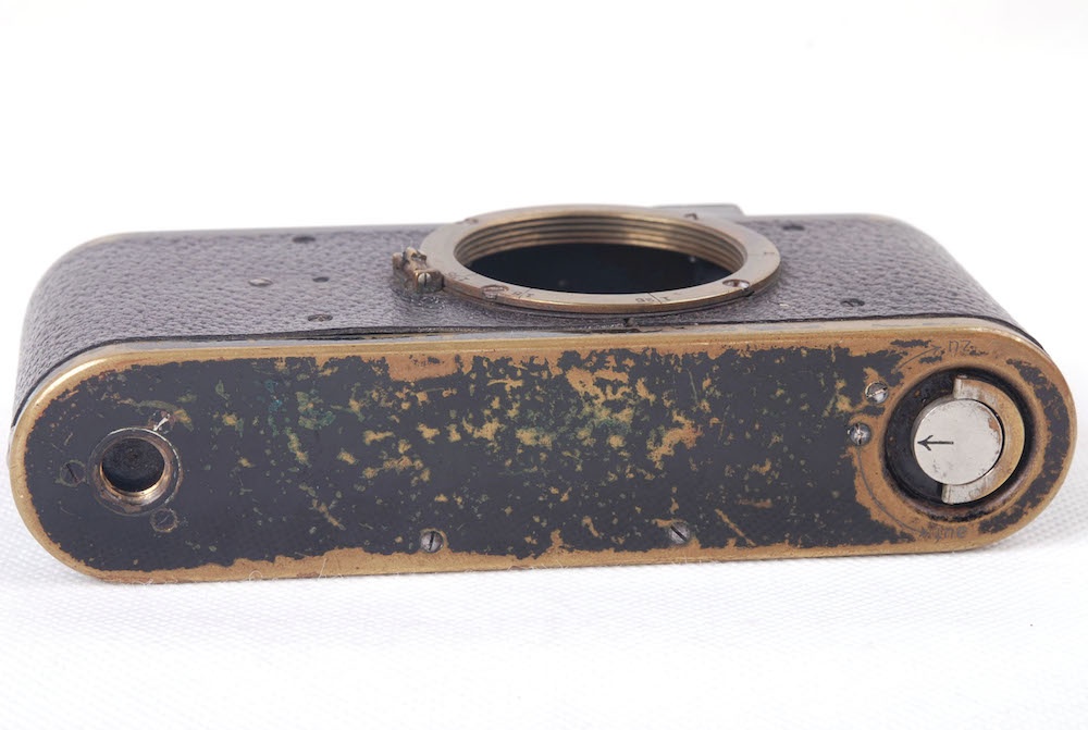 【並品】Leica/ライカ I C型 Elmar 50/3.5レンズ付き L39マウント ブラックペイントボディー1930年産