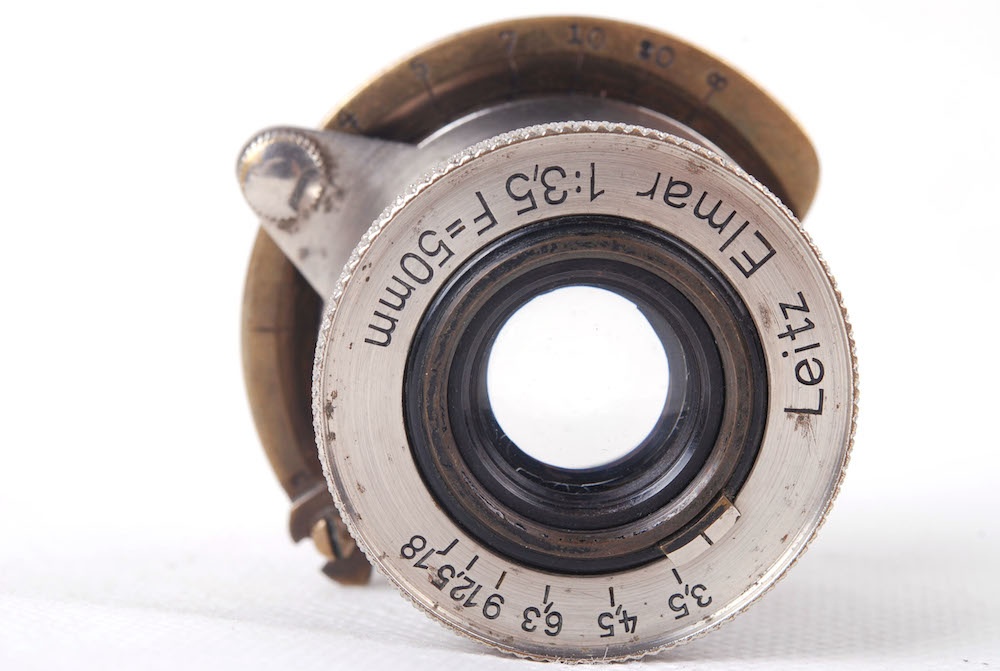 【並品】Leica/ライカ I C型 Elmar 50/3.5レンズ付き L39マウント ブラックペイントボディー1930年産