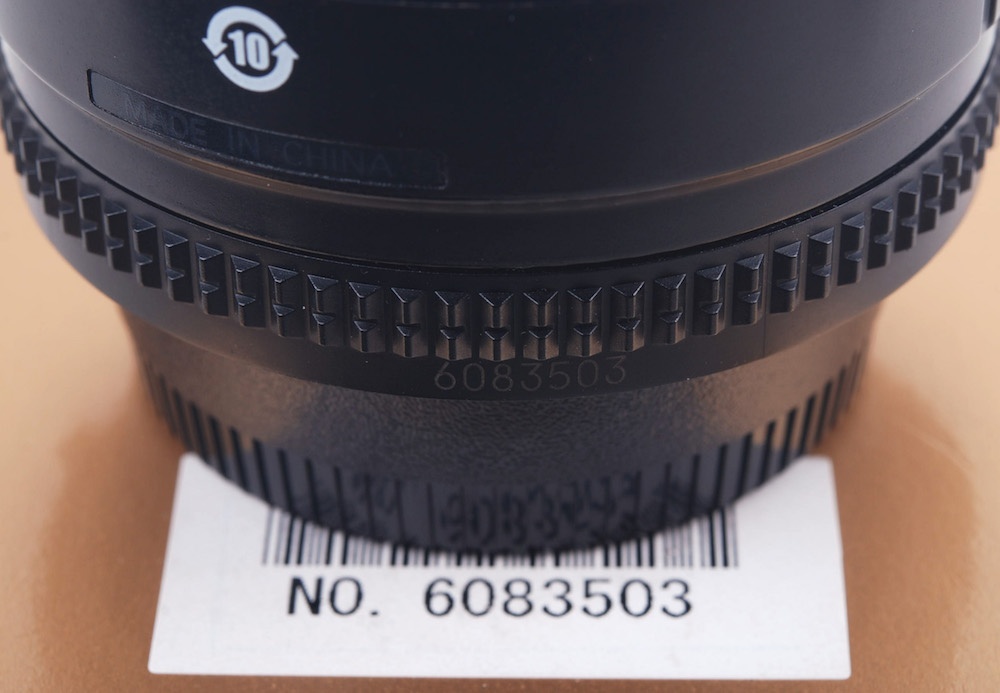 【美品】Nikon/ニコン AF Nikkor 50/1.4 D 新款 ブラック レンズ 外箱付