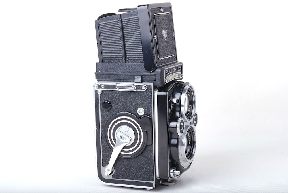 【美品】Rolleiflex/ローライ 3.5F ホワイト 二眼レフカメラ schneider Xenotar 75/3.5レンズ付