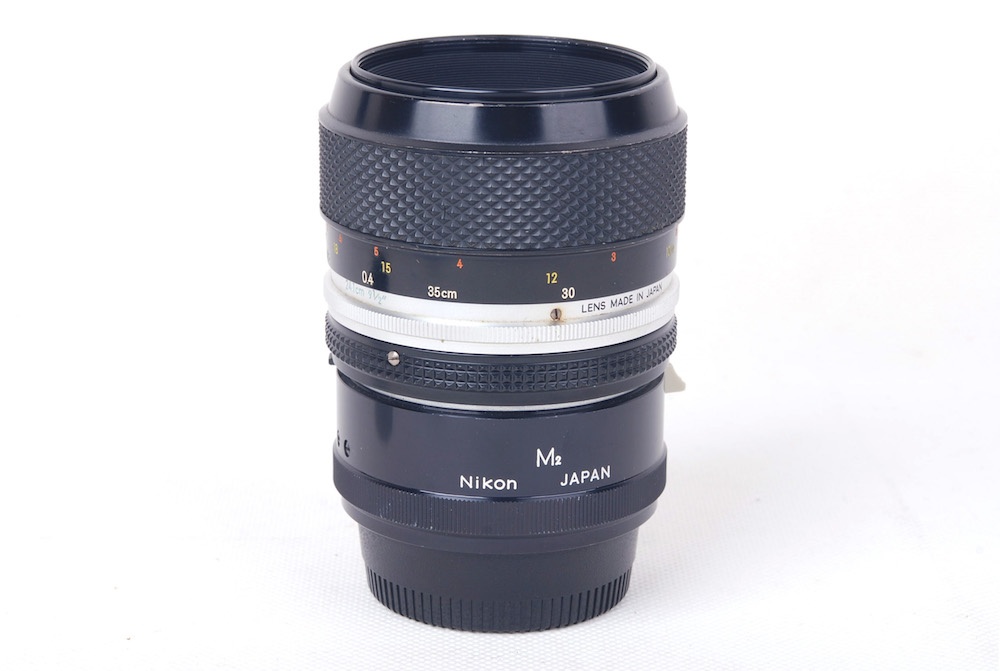 【美品】NIKON/ニコン Micro-Nikkor-P Auto 55/3.5 初期1：1マクロレンズ 原産M2クロースアップ リングNON-AI付