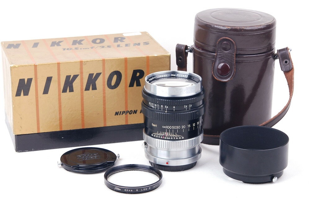 【美品】Nikon/ニコン Nippon kogaku/日本光学 NIKKOR-P 105/2.5 RF Sレンズ