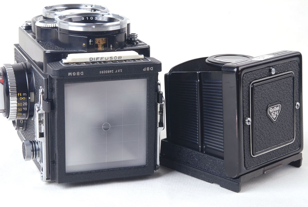【美品】Rolleiflex/ローライ 2.8F opton PL 80/2.8（特別Planar) レンズ付き ブラック