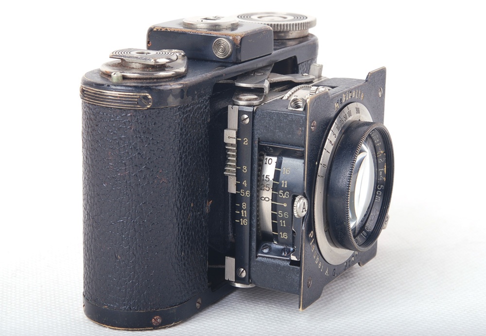【良品】Makina/マキナ Plaubel-Makinette 3X4カメラ supracomar 45/2レンズ付