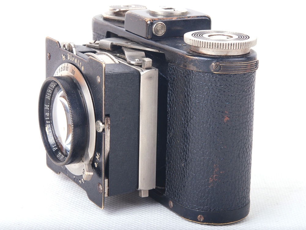 【良品】Makina/マキナ Plaubel-Makinette 3X4カメラ supracomar 45/2レンズ付