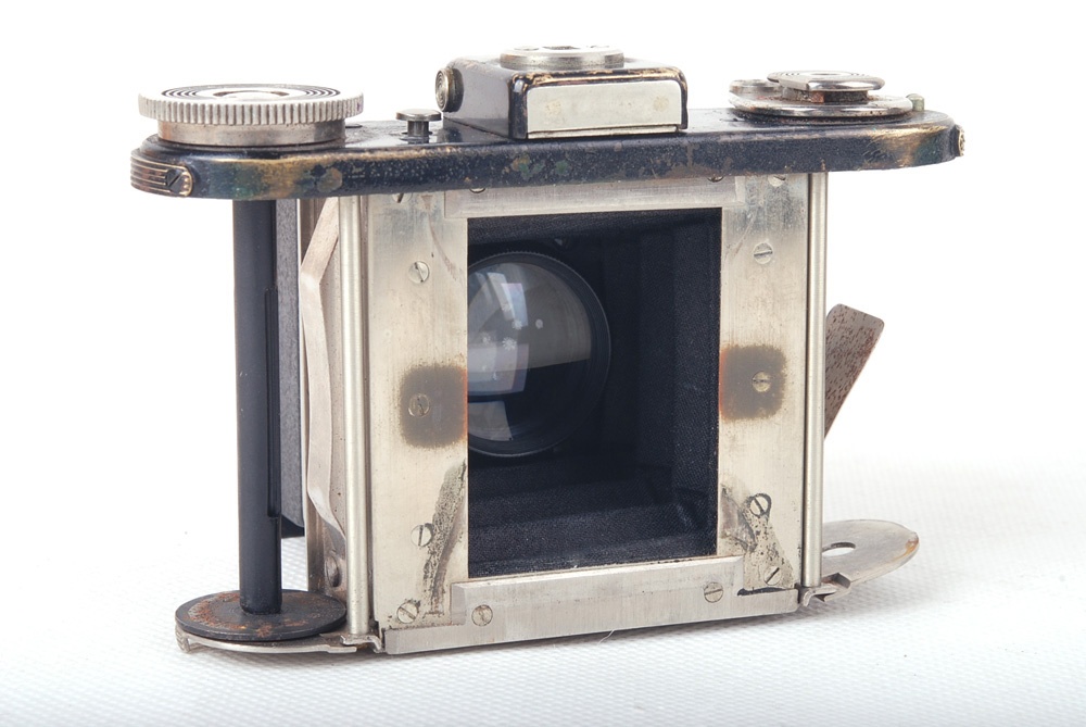 【良品】Makina/マキナ Plaubel-Makinette 3X4カメラ supracomar 45/2レンズ付