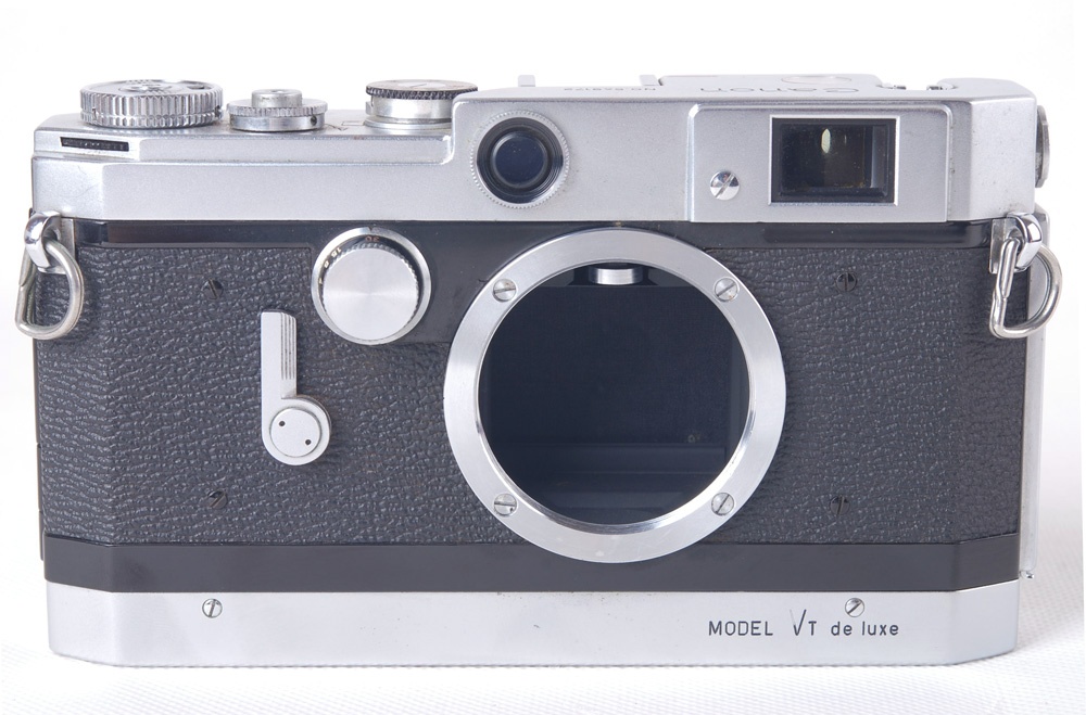 【美品】Canon/キャノン model Vt de luxe 50/1.2 LTM 付き シルバーレンジファインダーカメラ