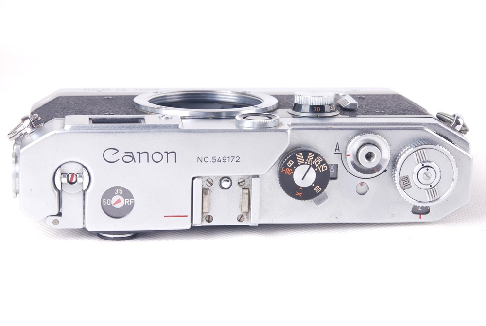 【美品】Canon/キャノン model Vt de luxe 50/1.2 LTM 付き シルバーレンジファインダーカメラ