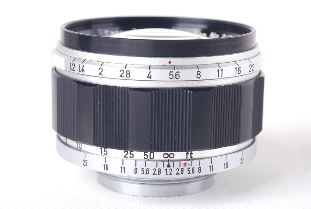 【美品】Canon/キャノン model Vt de luxe 50/1.2 LTM 付き シルバーレンジファインダーカメラ