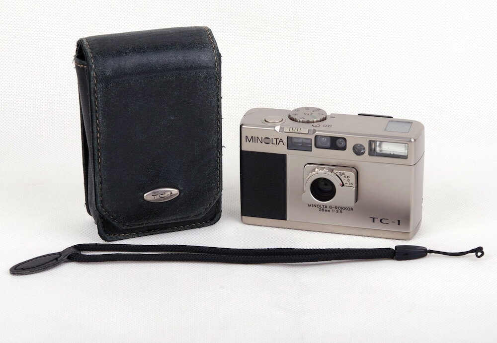 【美品】Minolta/ミノルタ TC-1 G-rokkor 28mm F3.5レンズ付