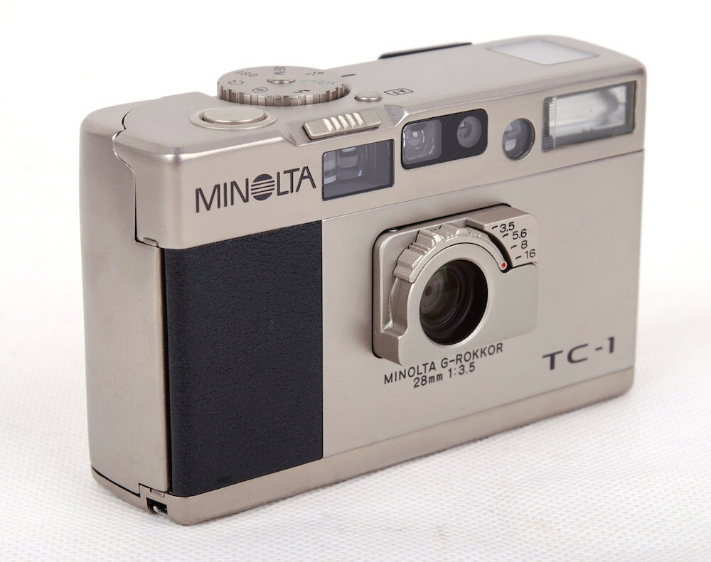 【美品】Minolta/ミノルタ TC-1 G-rokkor 28mm F3.5レンズ付