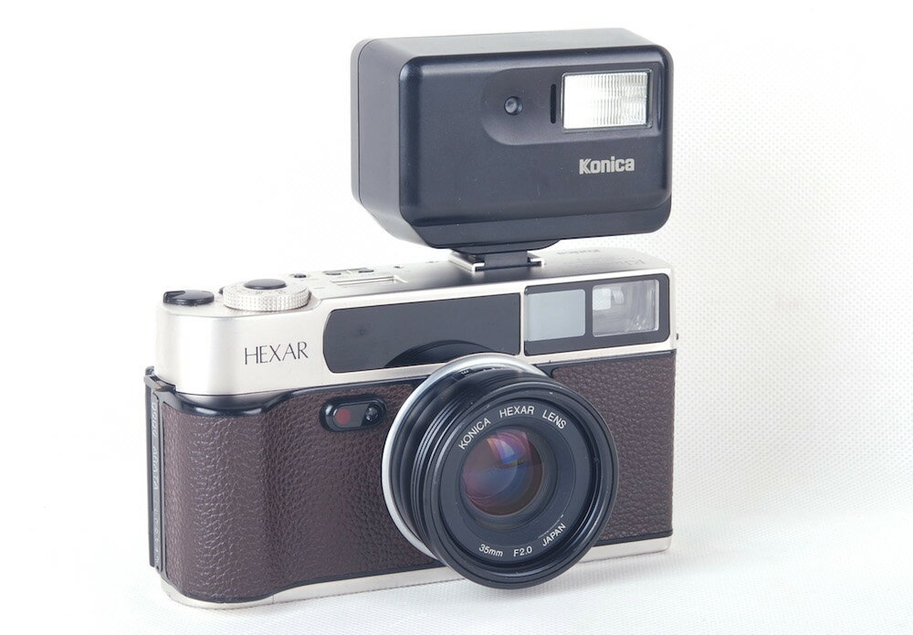【良品】Konica/コニカ HEXAR Rhodium ロジウム 35mm F2レンズ付