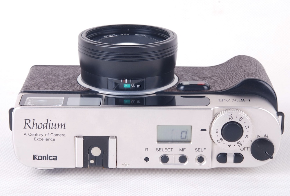 【良品】Konica/コニカ HEXAR Rhodium ロジウム 35mm F2レンズ付