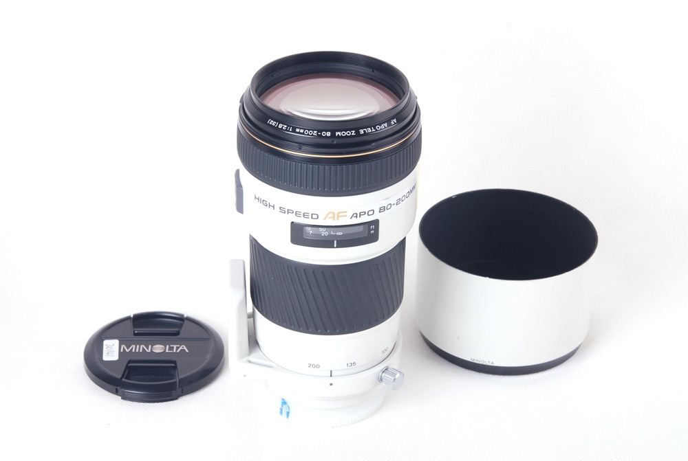 【美品】Minolta/ミノルタ HIGH SPEED AF APO TELE ZOOM 80-200mm F2.8レンズ