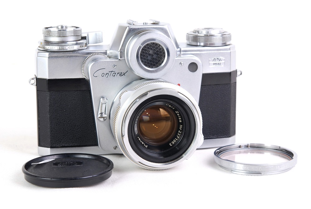 【美品】Contarex/コンタレックス Zeiss Ikon ツァイス イコン+Planar 50mm F2 レンズ フィルター付
