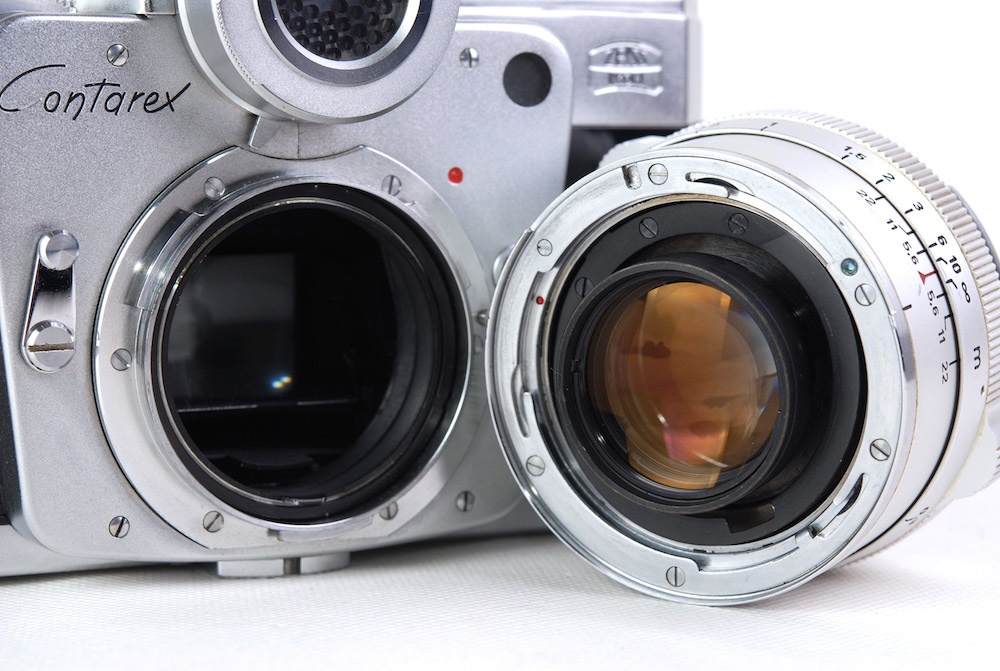 【美品】Contarex/コンタレックス Zeiss Ikon ツァイス イコン+Planar 50mm F2 レンズ フィルター付