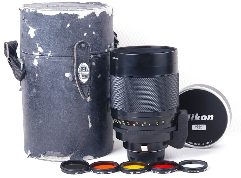 【美品】Nikon/ニコン AI Reflex-NIKKOR C 500mm F8 反射レンズ レンズ革ケース フィルター付
