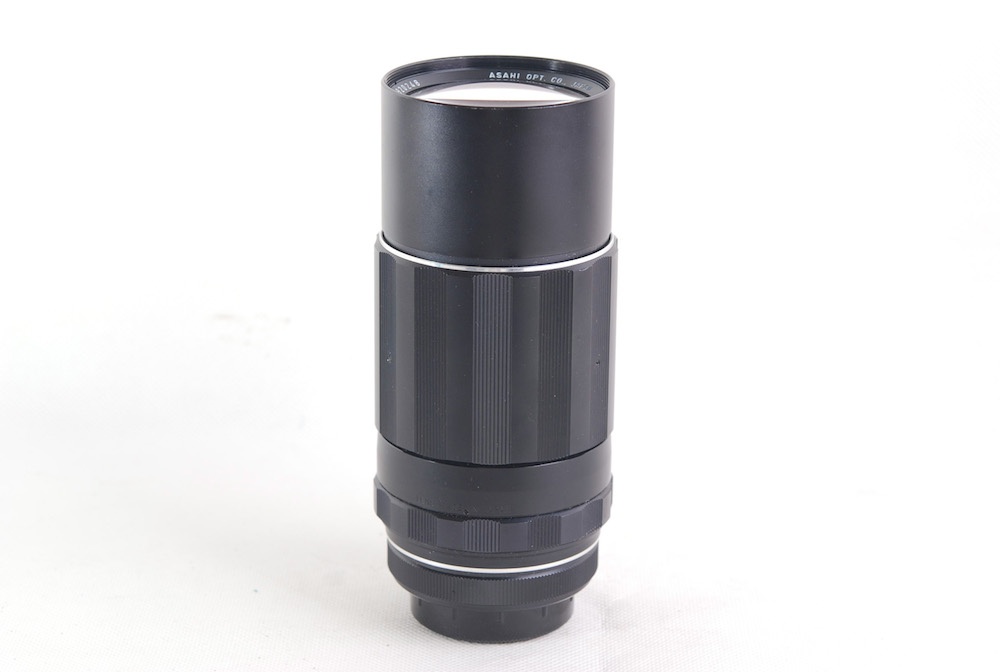 【美品】Pentax/ペンタックス Takumar/タクマー Super-Multi-coat 200mm F4 M42マウント フード付