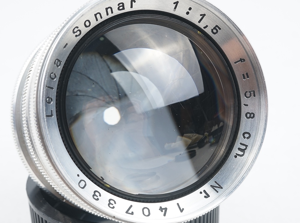 【美品】Leica/ライカ Sonnar 58mm F1.5 L39マウント PROTOTYPE レンズ#34444 