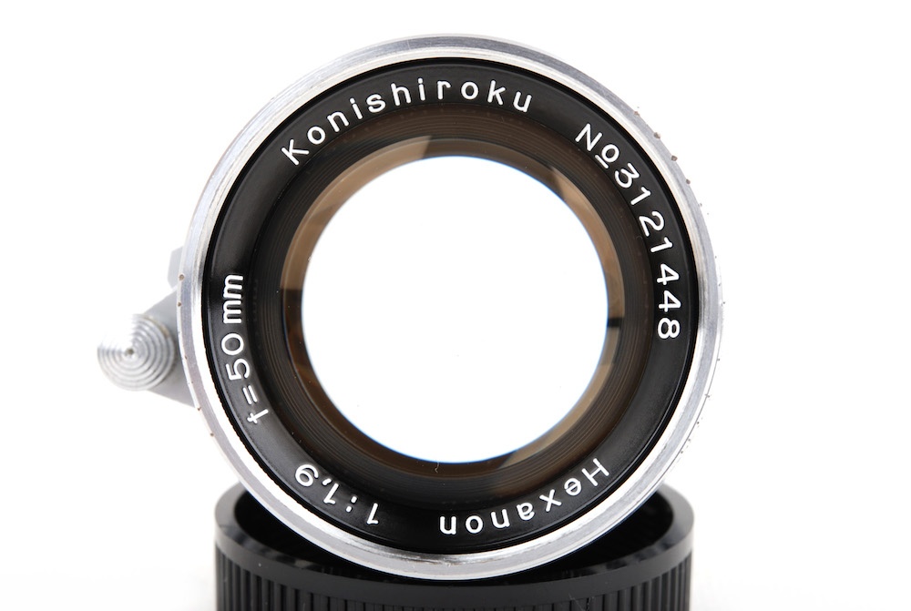【美品】Konica/コニカ Konishiroku/小西六 Hexanon 50mm F1.9 原産ライカLTMマウント レンズ