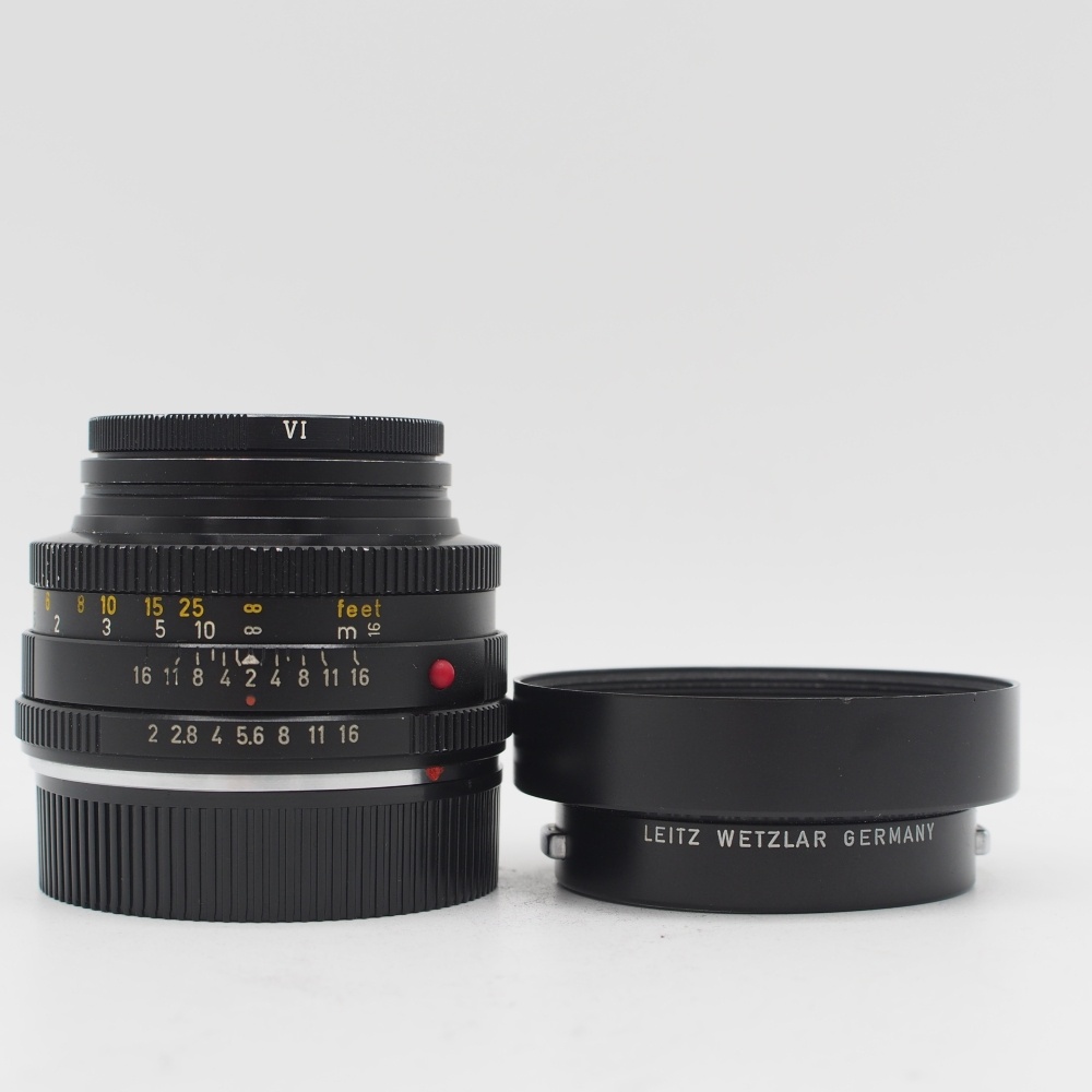 ライカ ズミクロン R 50mm F2 (2カム）フイルター付【中古管理番号：T0387】