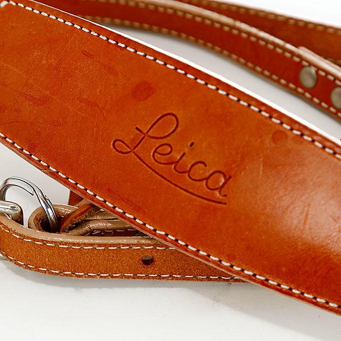 ソノタ Leica ロゴ付き ストラップ ブラウン