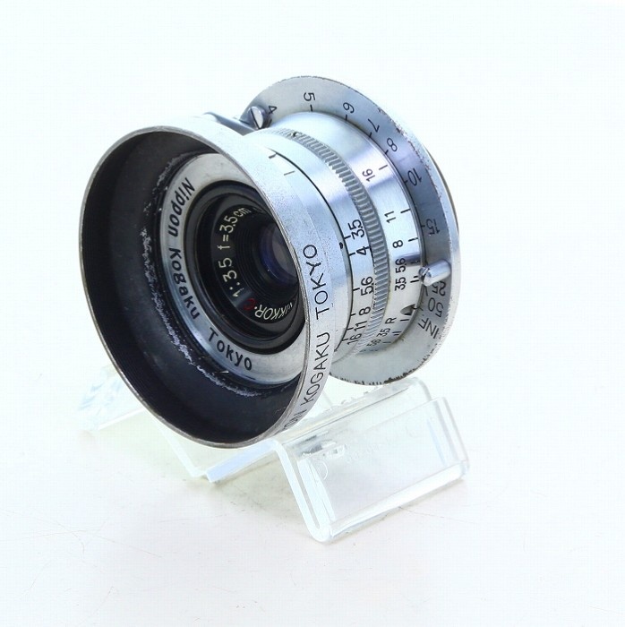 ニコン L NIKKOR 3.5cm/3.5(捨て番910）＋最初期型フード