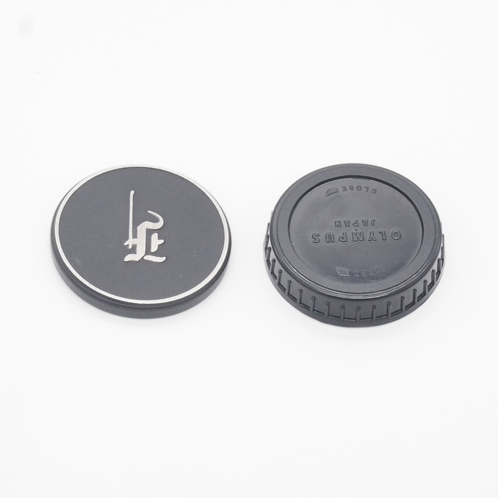 オリンパス PEN用メタルキャップ（内径45mm）+リヤキャップ