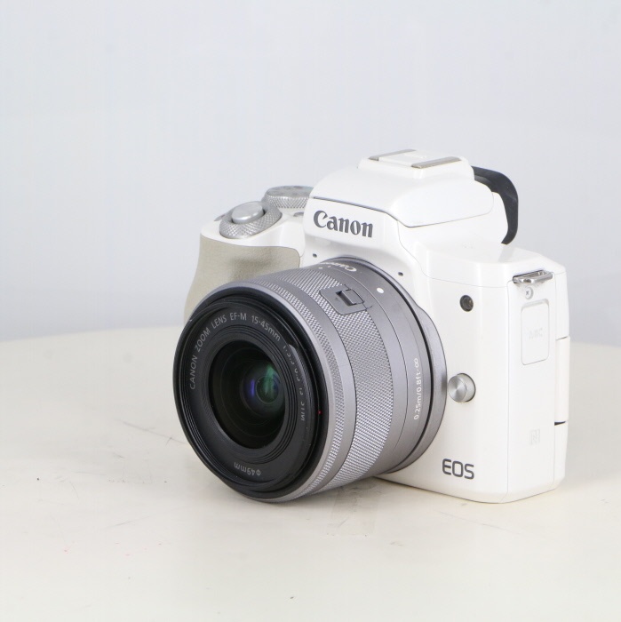 キヤノン EOS KISS M+EF-M15-45 IS STM レンズセット ホワイト