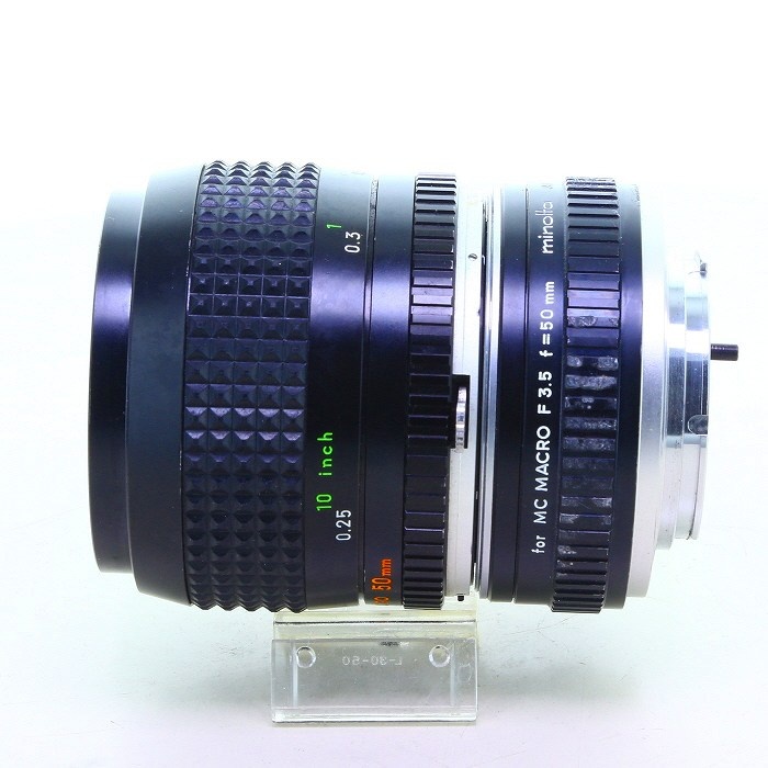 ミノルタ MC MACRO ROKKOR-QF 50/3.5+マクロアダプター