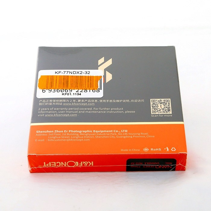 K&F CONCEPT K&F KF-77NDX2-32 バリアブルNDフイルター