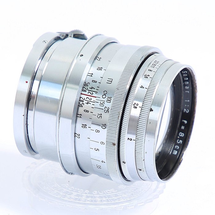 ツアイス ZEISS イエナ ゾナー T 8.5cm/2 アルミ鏡筒