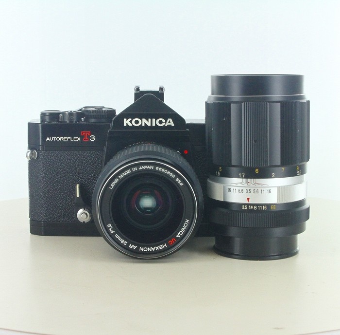 コニカ AUTOREFLEX T3 BK+AR28/1.8+135/3.5