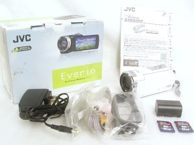 【美品】 Everio GZ-HM33-W