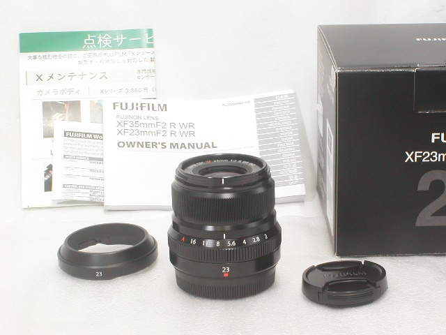 【美品】 FUJINON XF 23mm F2 R WR