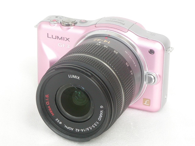 【美品】 DMC-GF3 (Pink)  G VARIO 1：3.5-5.6 / 14-42 ASPH.MEGA O.I.S.