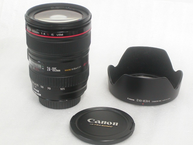 【美品】 EF 24-105mm 1：4 L IS USM  w/EW-83H