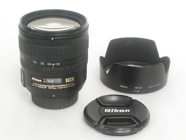 【難あり】 AF-S NIKKOR  DX 18-70mm 1:3.5-4.5G ED w/HB-32