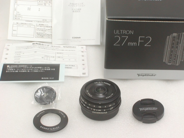 【極上】 ULTRON 27mm F2 (FUJIFILM X-mount) 