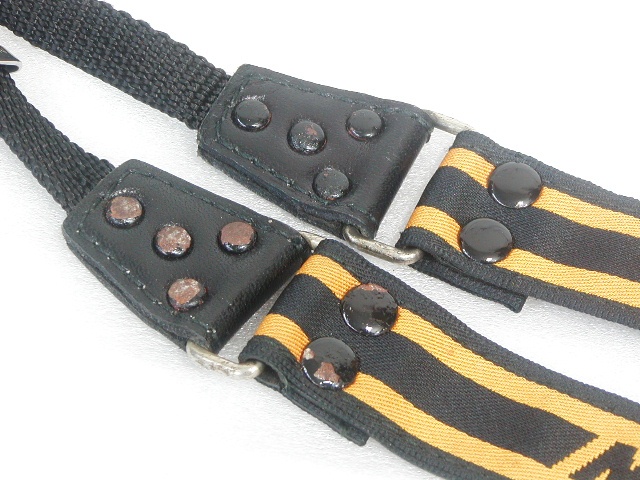 黄×黒 オールドストラップ 細タイプ 