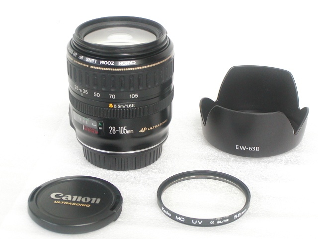 【ジャンク】 EF 28-105mm 1:3.5-5.6 USM  w/Hood